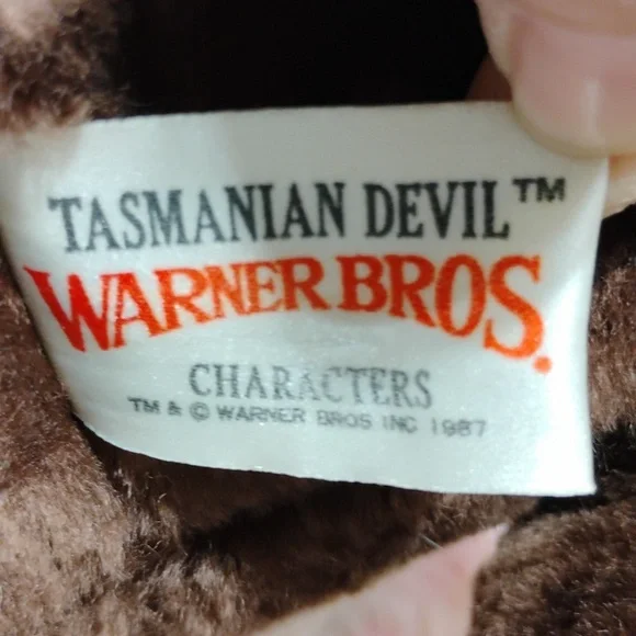 NWT Tazmanian Devil 1987 Vintage Stuffed Toy Warner Bros